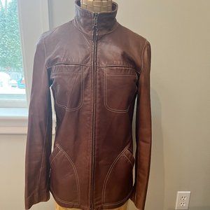 Vintage Danier Leather Jacket, Size Small Petite